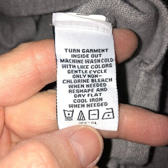 rxb Womens Small Gray Long Snap Sleeve V Neck Pullover Sweater Size S - Picture 9 of 10